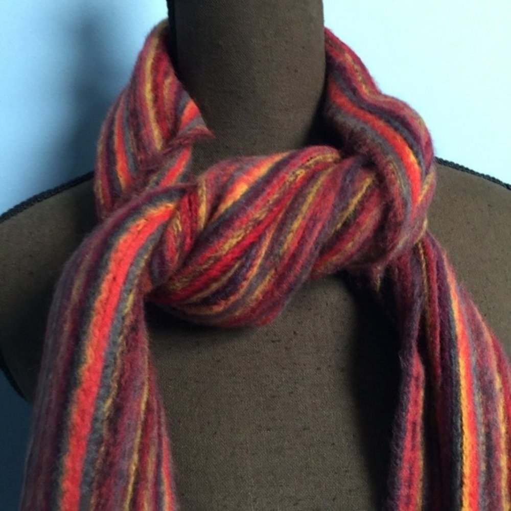 Appleseeds Stripe Soft Winter Scarf - Picture 3 of 4